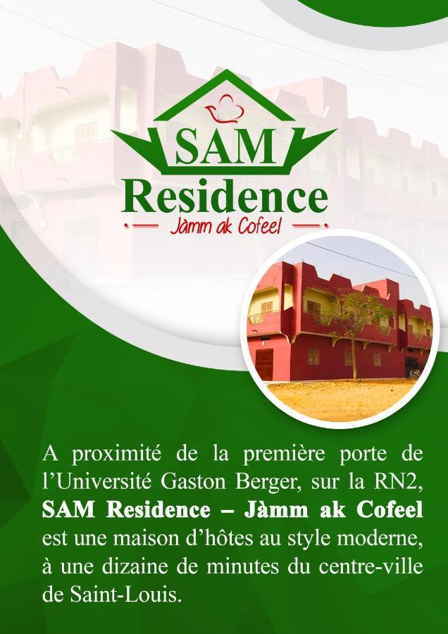 SAM RESIDENCE Jàmm ak Cofeel Saint-Louis Extérieur photo